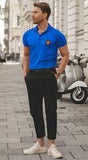 Poly Cotton Solid Half Sleeves Mens Polo T-Shirts